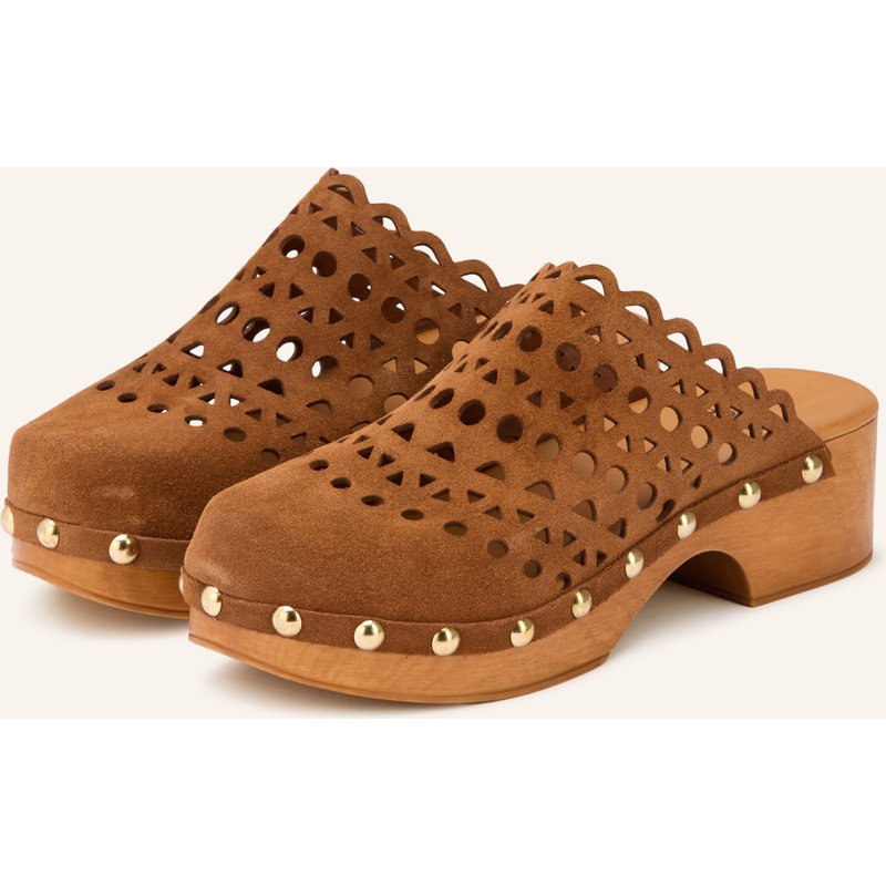 È Mia Clogs Mit Nieten braun