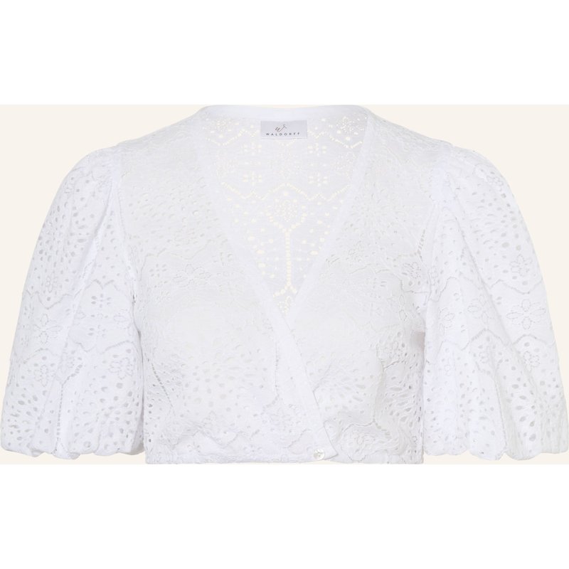 Waldorff Dirndlbluse Aus Lochspitze weiss