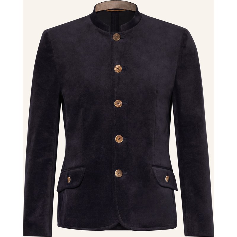 Grasegger Samtjanker Obolus Slim Fit blau