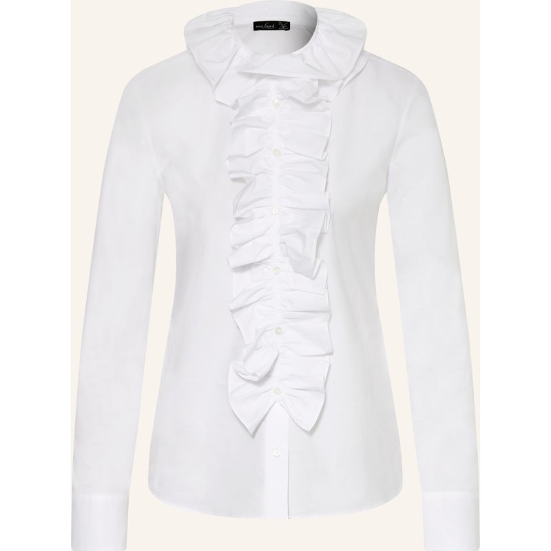Van Laack Bluse Bathia Mit Abnehmbarem Kragen weiss