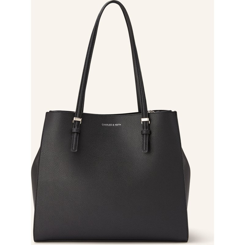 Charles & Keith Shopper Sansa schwarz