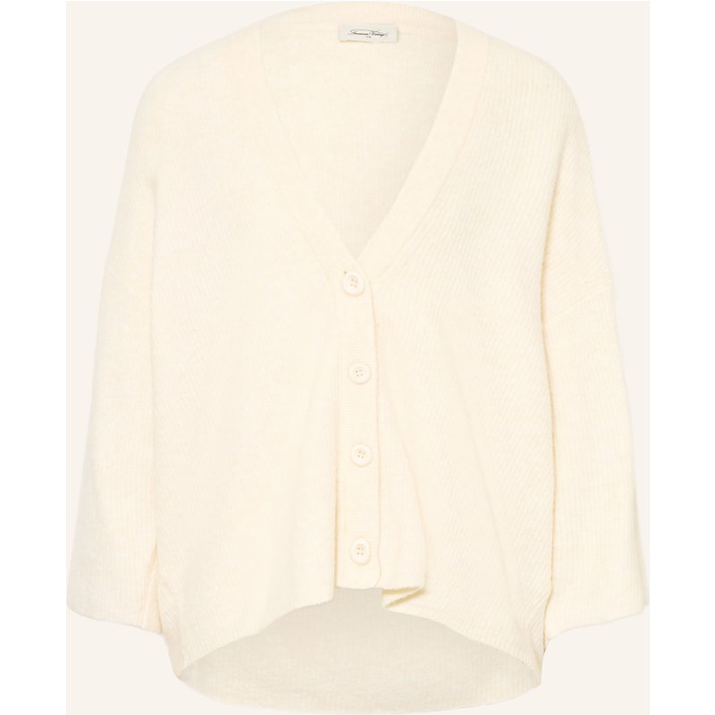 American Vintage Strickjacke Damsville Mit 3/4-Arm weiss