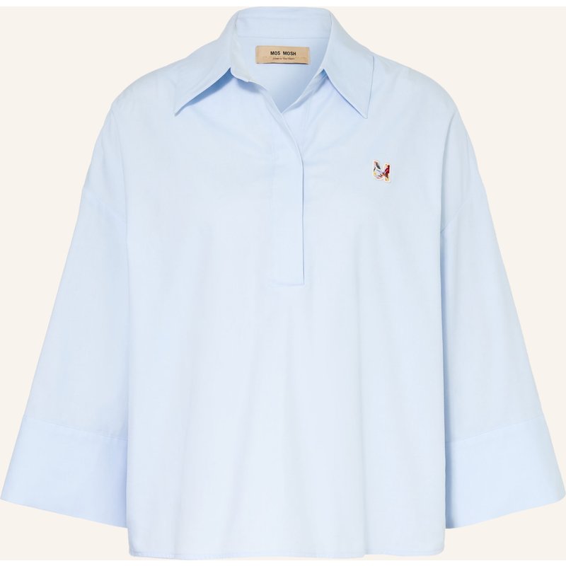 Mos Mosh Blusenshirt Mmbritze Mit 3/4-Arm blau