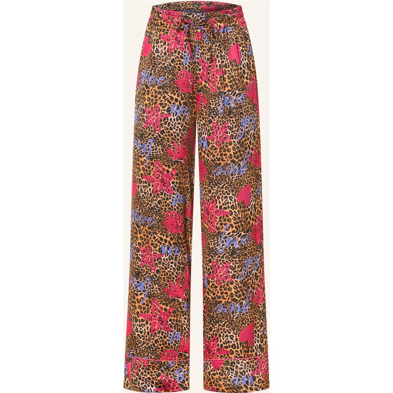 Miss Goodlife Marlenehose Aus Satin braun