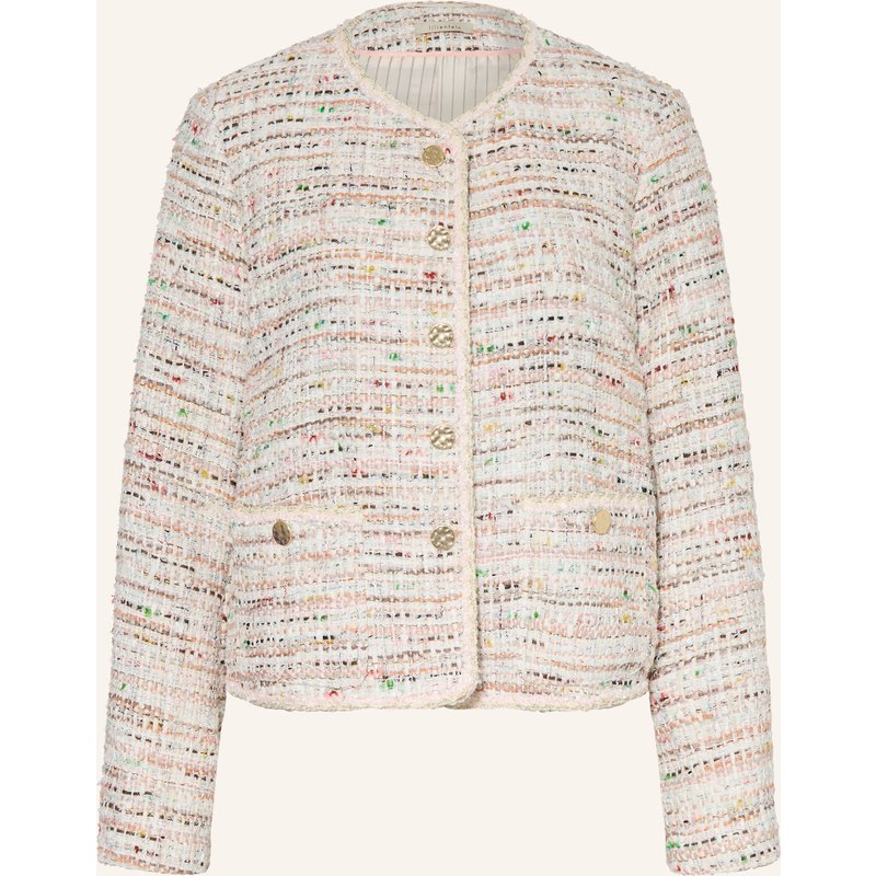 Lilienfels Bouclé-Jacke rosa