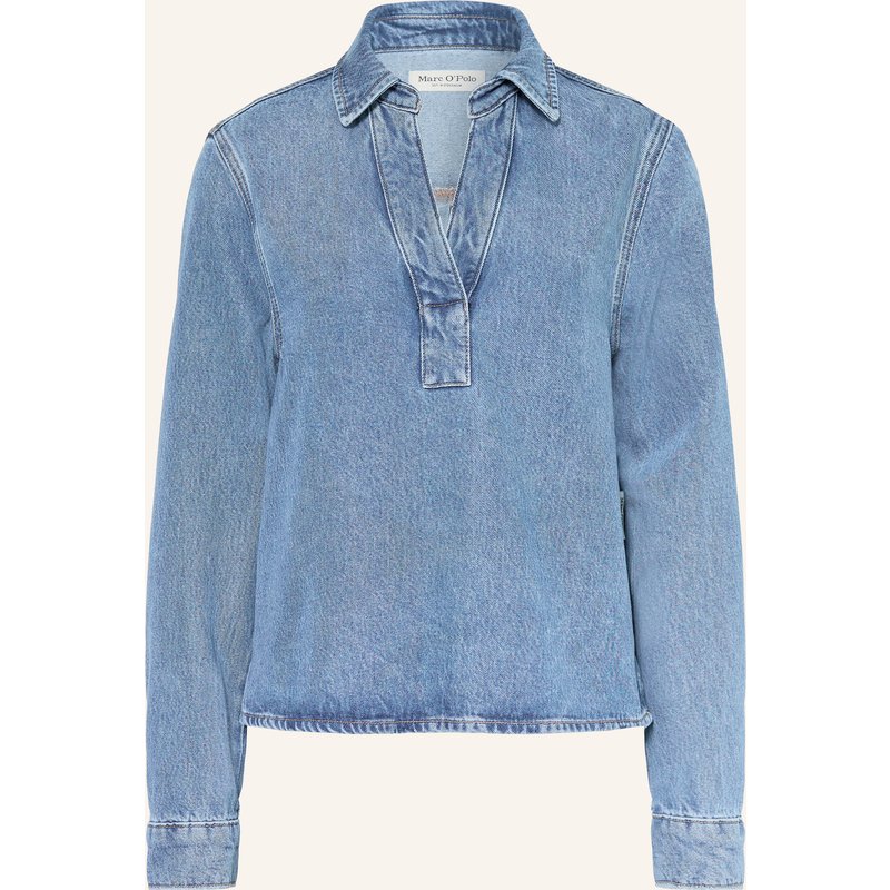Marc O'polo Blusenshirt In Jeansoptik blau