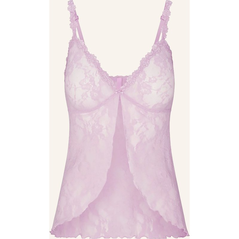 Skims Lounge-Top Stretch Lace pink