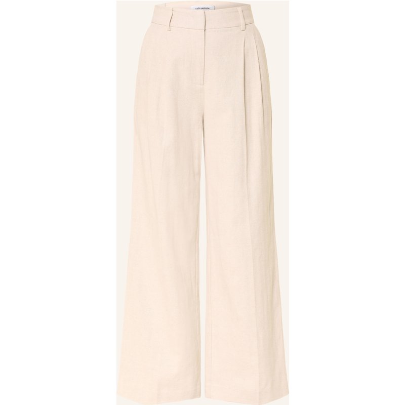 Co'couture Marlenehose Mit Leinen beige