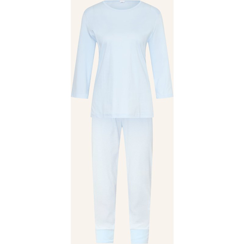 Mey Schlafanzug Serie Simple Stripes blau
