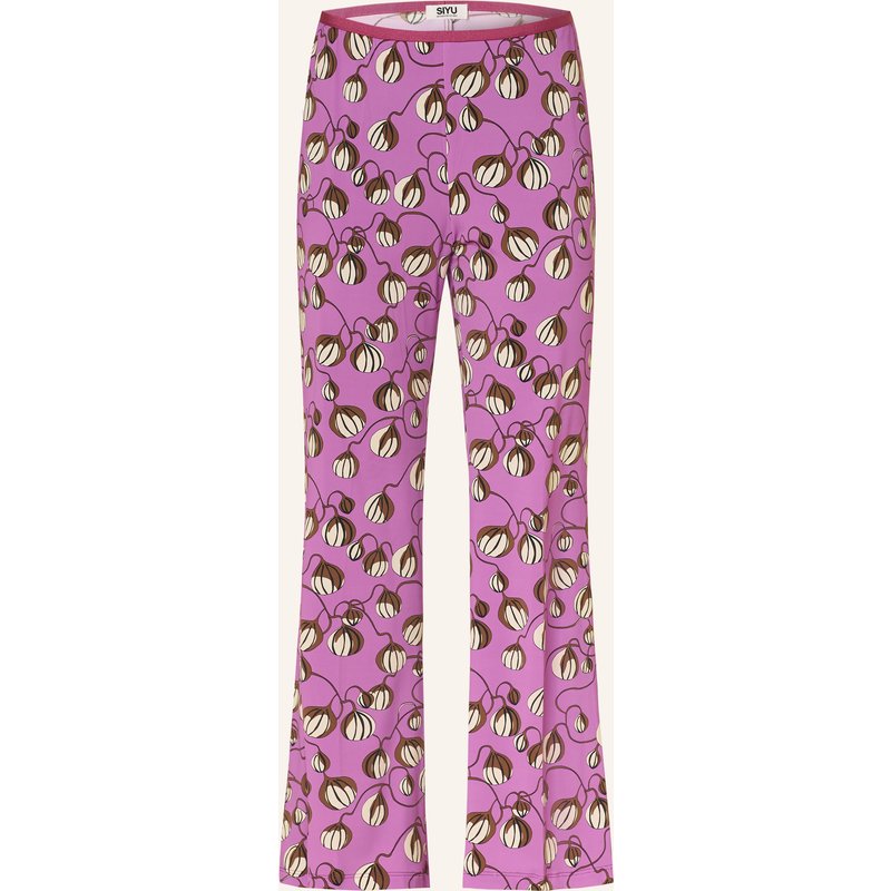 Siyu Bootcut-Hose Aus Jersey lila