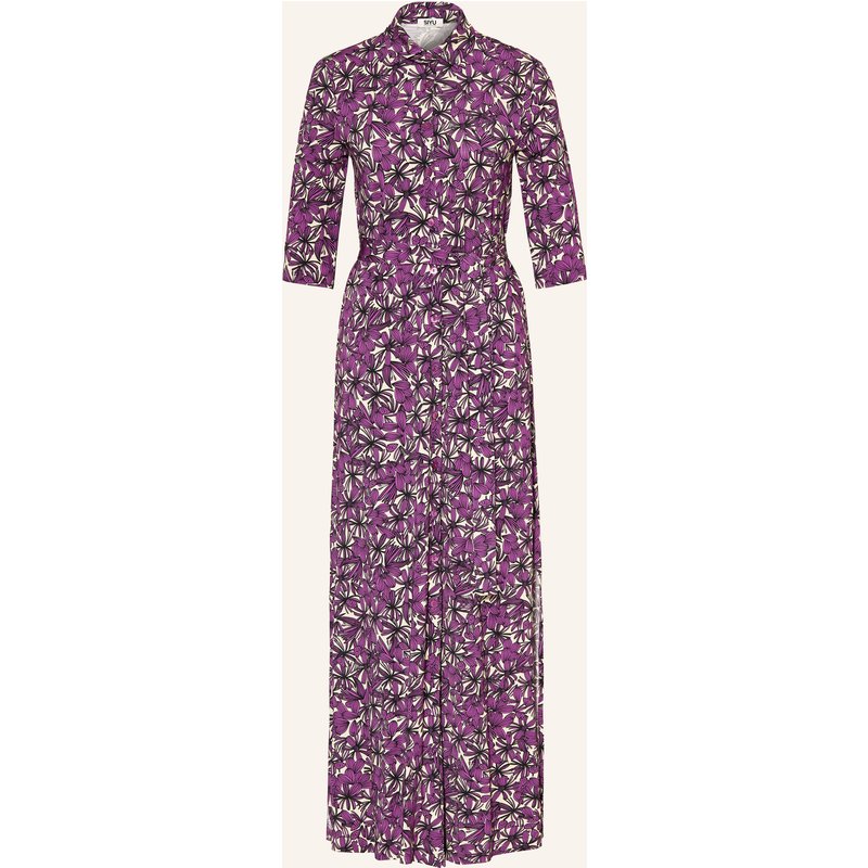 Siyu Hemdblusenkleid Mit 3/4-Arm lila