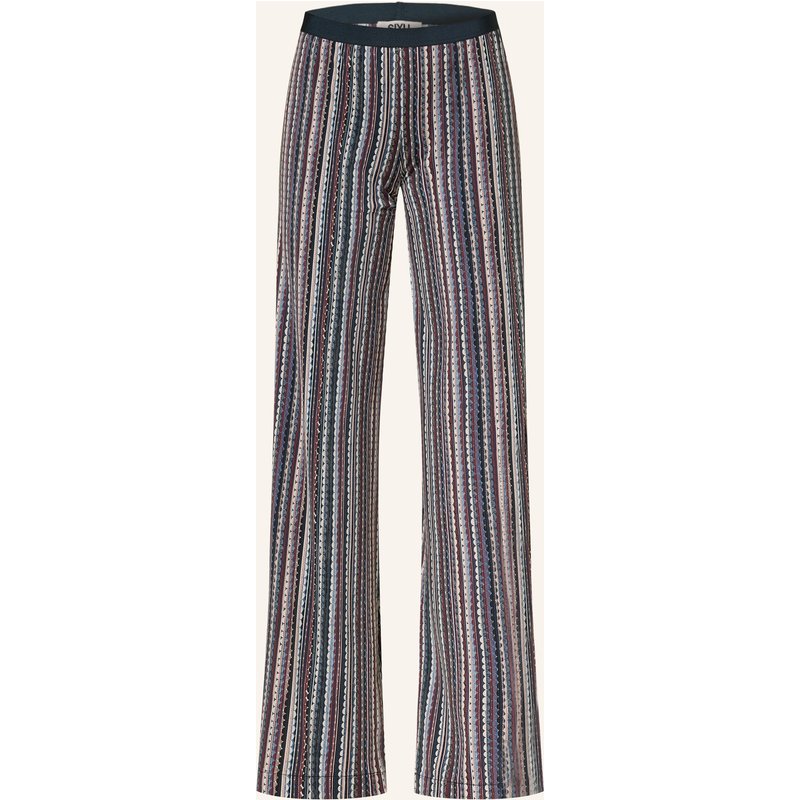 Siyu Marlenehose Aus Jersey blau