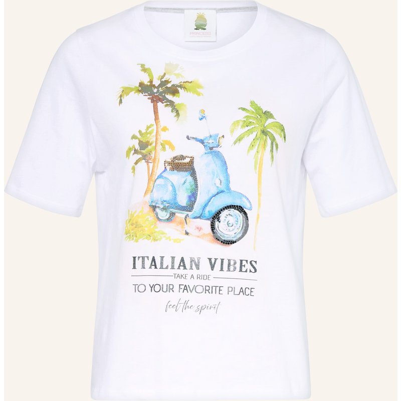 Princess Goes Hollywood T-Shirt Mit Schmucksteinen weiss
