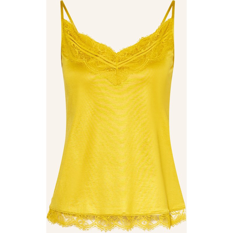 Mey Schlaftop Serie Shine Lace Mit Spitze gold