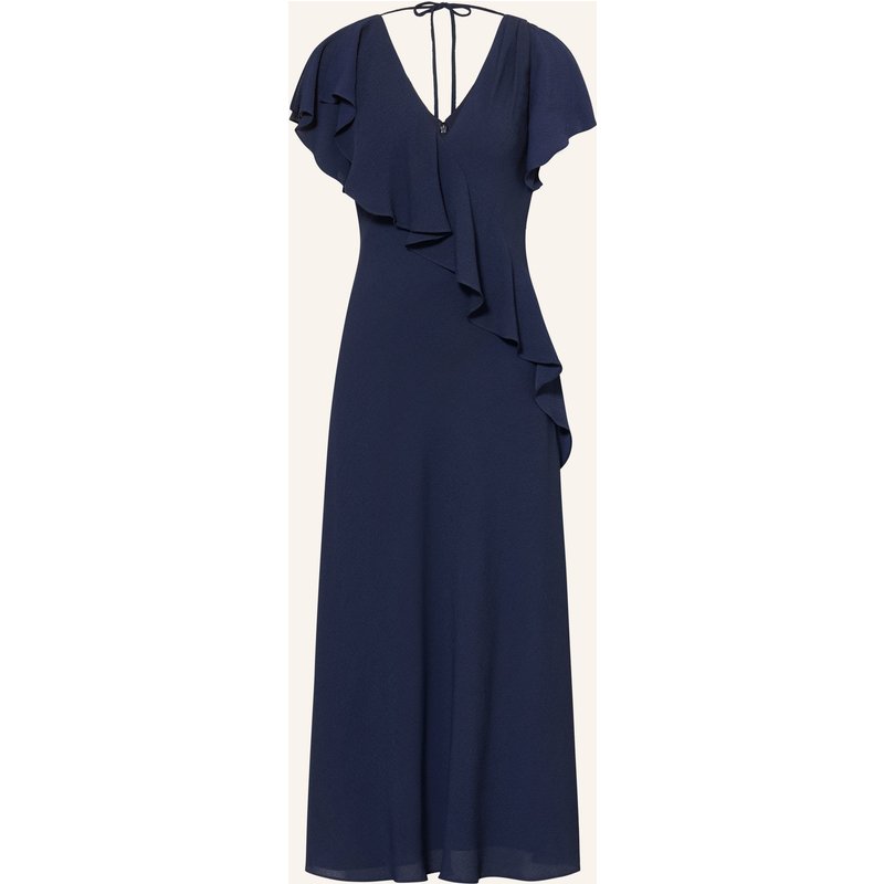 Phase Eight Kleid Mit Volants Cosette blau