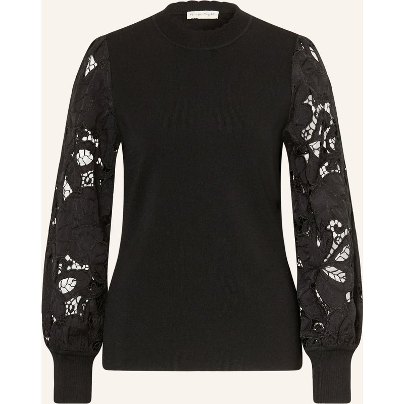 Phase Eight Pullover Harriet Mit Lochspitze schwarz
