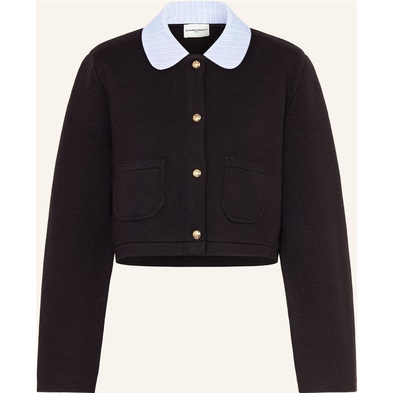 Claudie Pierlot Strickjacke Im Materialmix blau