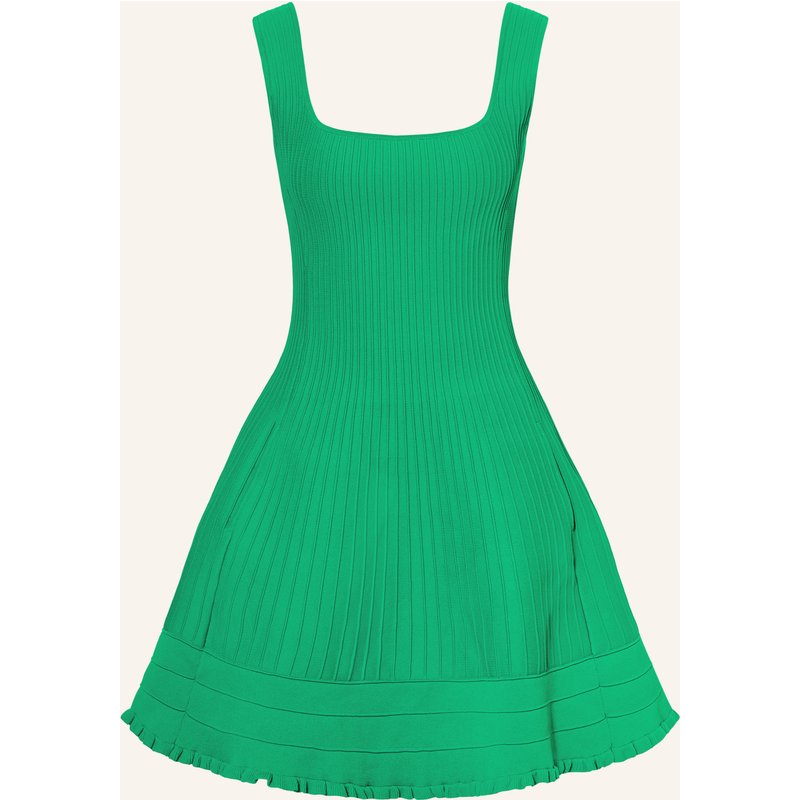 Maje Kleid Mit Volants gruen