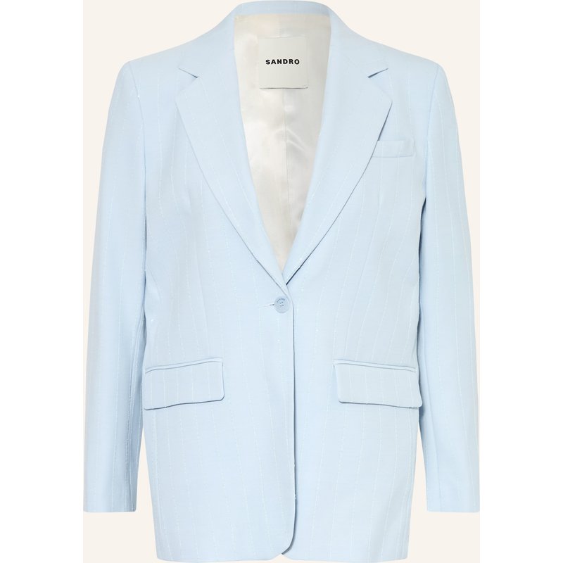Sandro Longblazer Mit Pailletten blau
