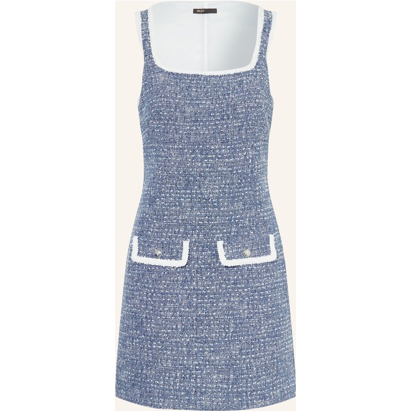 Maje Bouclé-Kleid blau