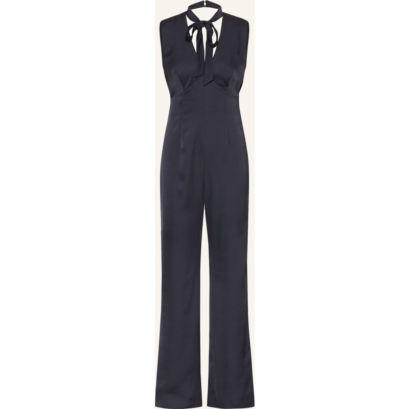 Claudie Pierlot Satin-Jumpsuit blau