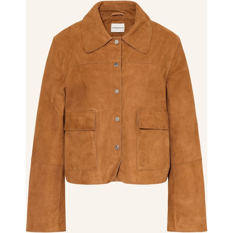 Claudie Pierlot Lederjacke braun