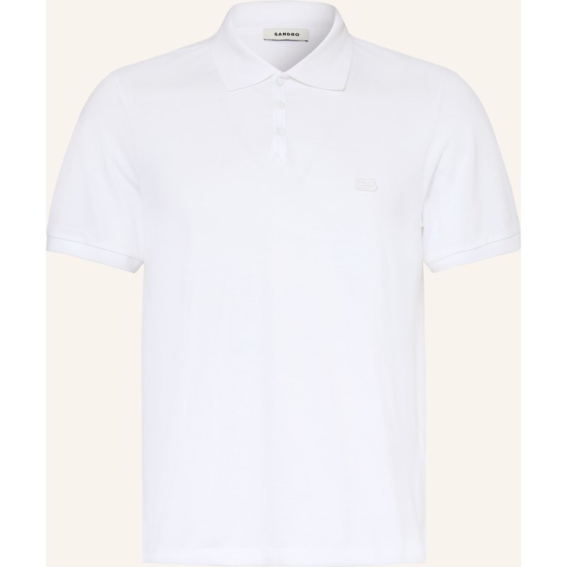 Sandro Piqué-Poloshirt Regular Fit weiss