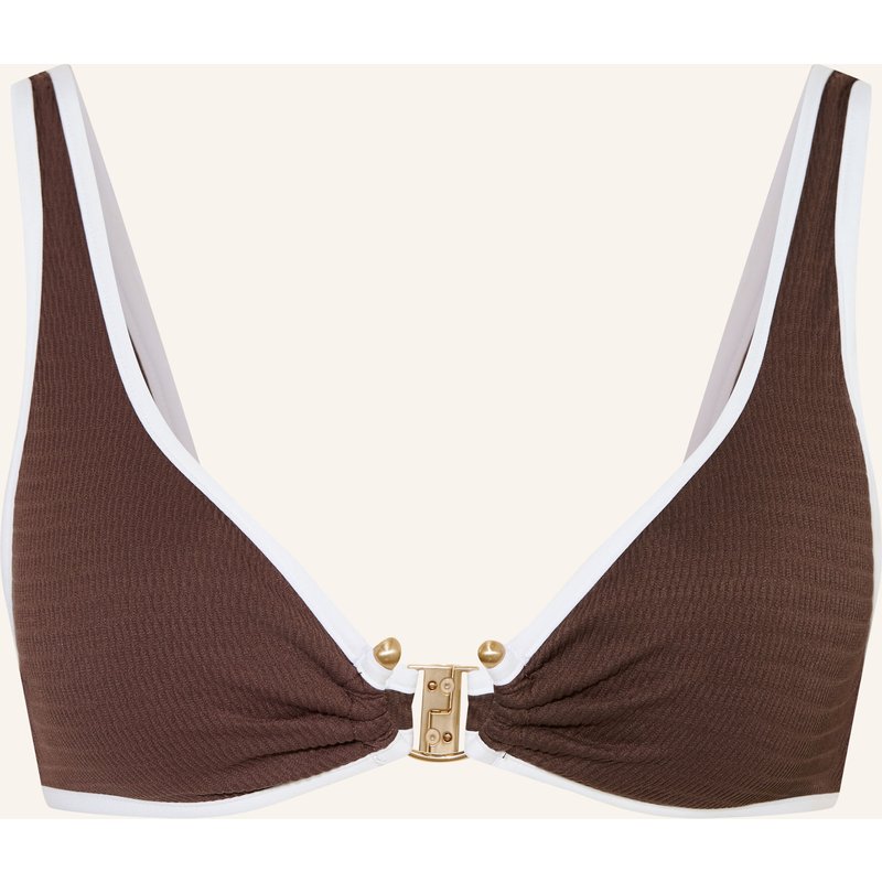 Seafolly Bralette-Bikini-Top Beach Bound braun