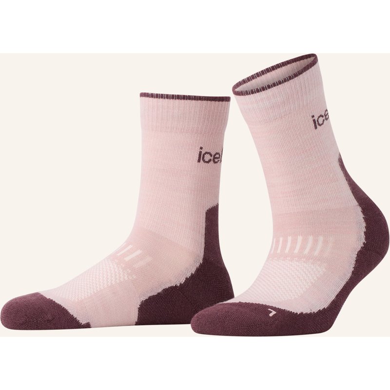 Icebreaker Trekking-Socken Hike + Light Crew Mit Merinowolle beige