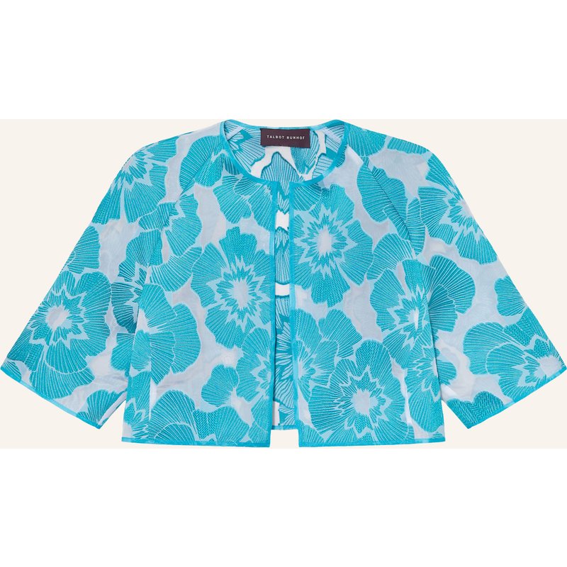 Talbot Runhof Jacquard-Bolero blau