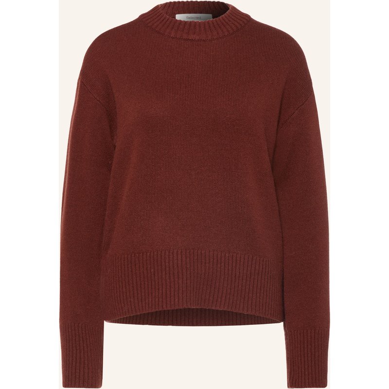 Selected Pullover Mit Cashmere rot