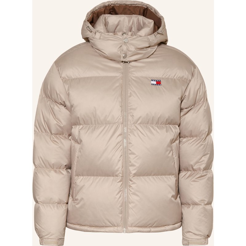 Tommy Jeans Daunenjacke Alaska Mit Abnehmbarer Kapuze grau