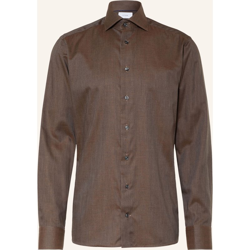 Eton Hemd Slim Fit braun