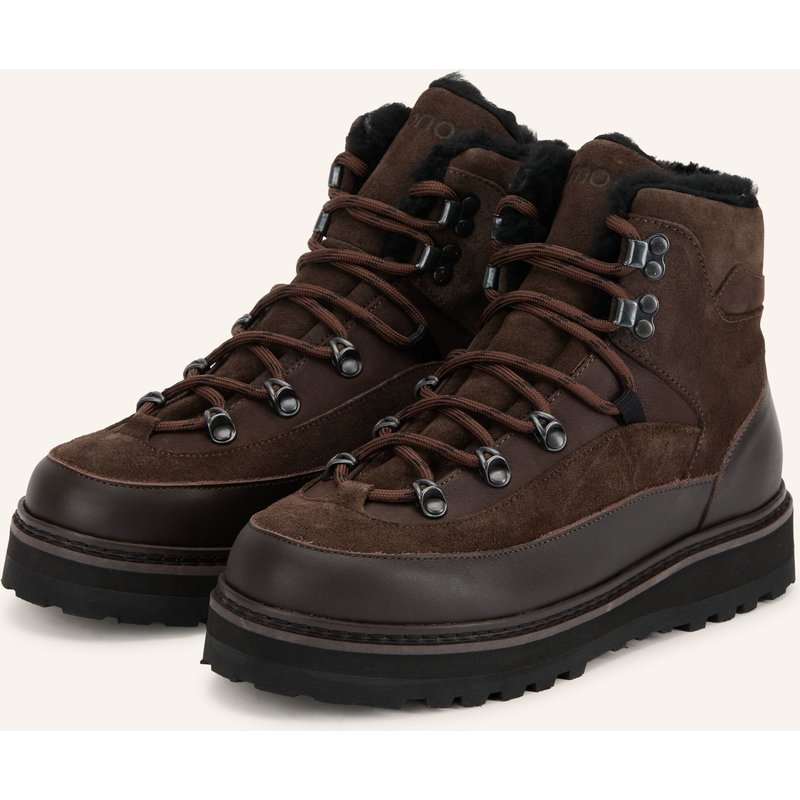 Mono Schnürboots Tag Cap braun