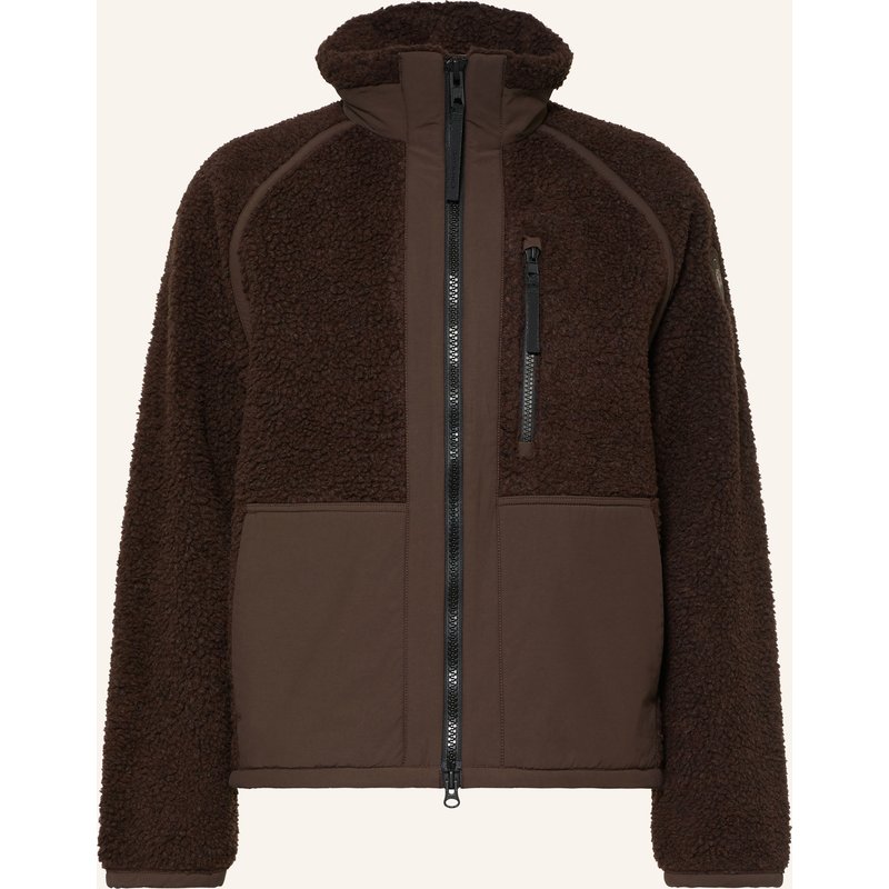 Canada Goose Teddyfell-Jacke Im Materialmix braun