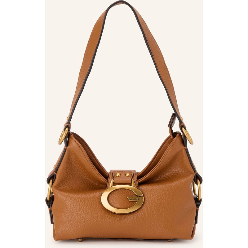 Guess Schultertasche Camden Mini braun