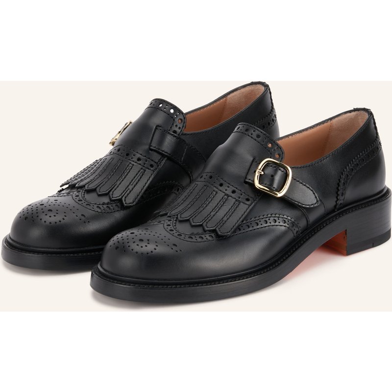 Santoni Monks Elsa schwarz