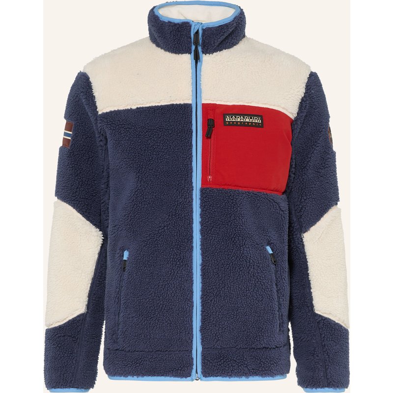 Napapijri Teddyfell-Jacke Yupik Fz 5 blau
