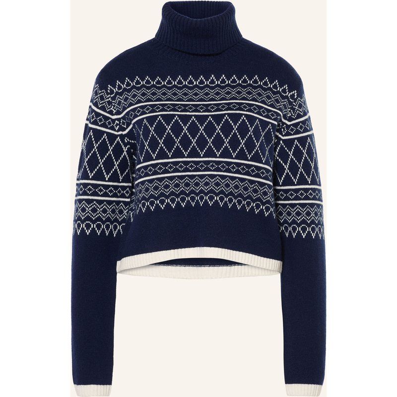 Mrs & Hugs Rollkragenpullover Mit Cashmere blau