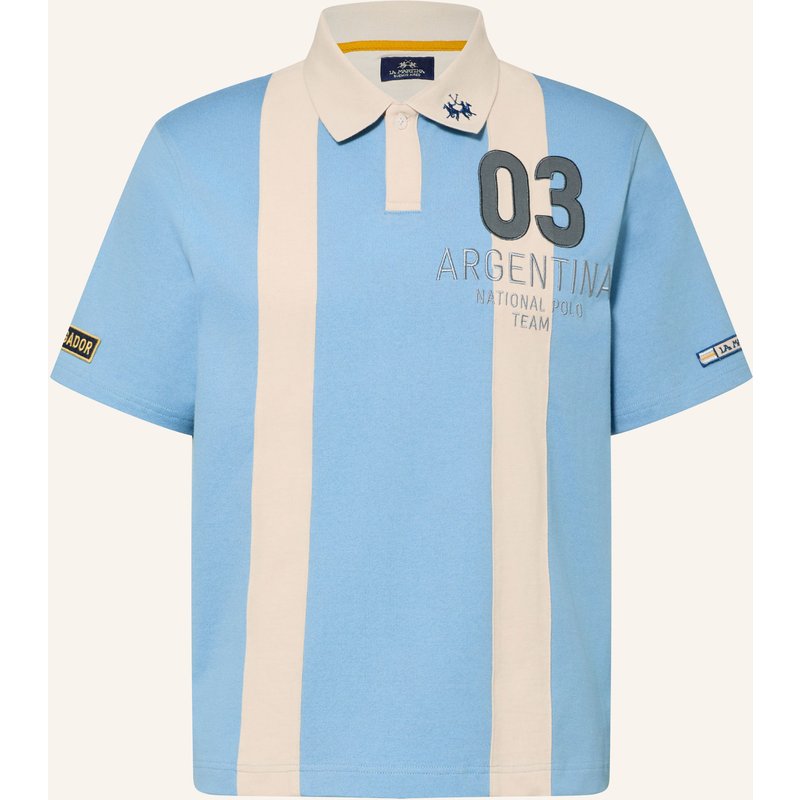 La Martina Jersey-Poloshirt blau