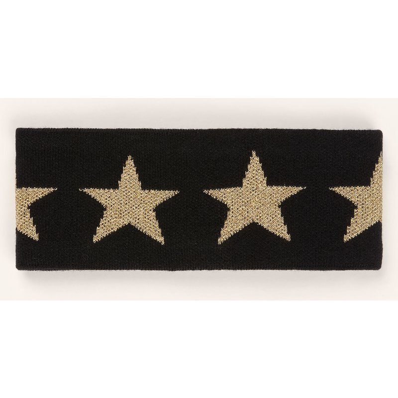 Goldbergh Stirnband Cosmic Mit Glitzergarn schwarz