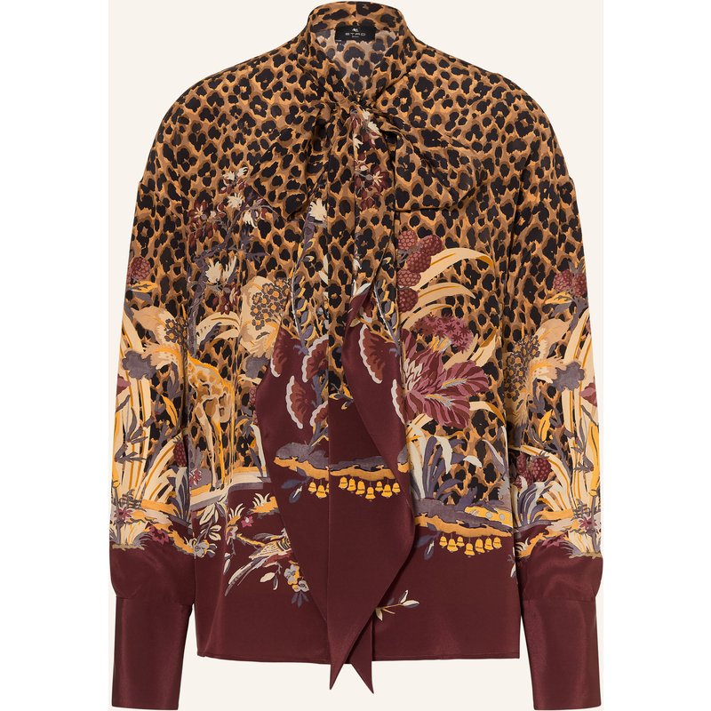 Etro Schluppenbluse Aus Seide rot