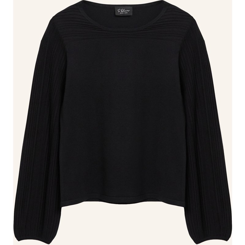 S.Oliver Black Label Pullover schwarz