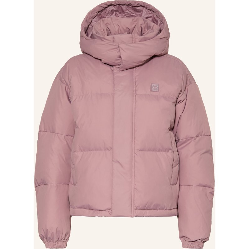66°North Daunenjacke Dyngja Mit Abnehmbarer Kapuze rosa