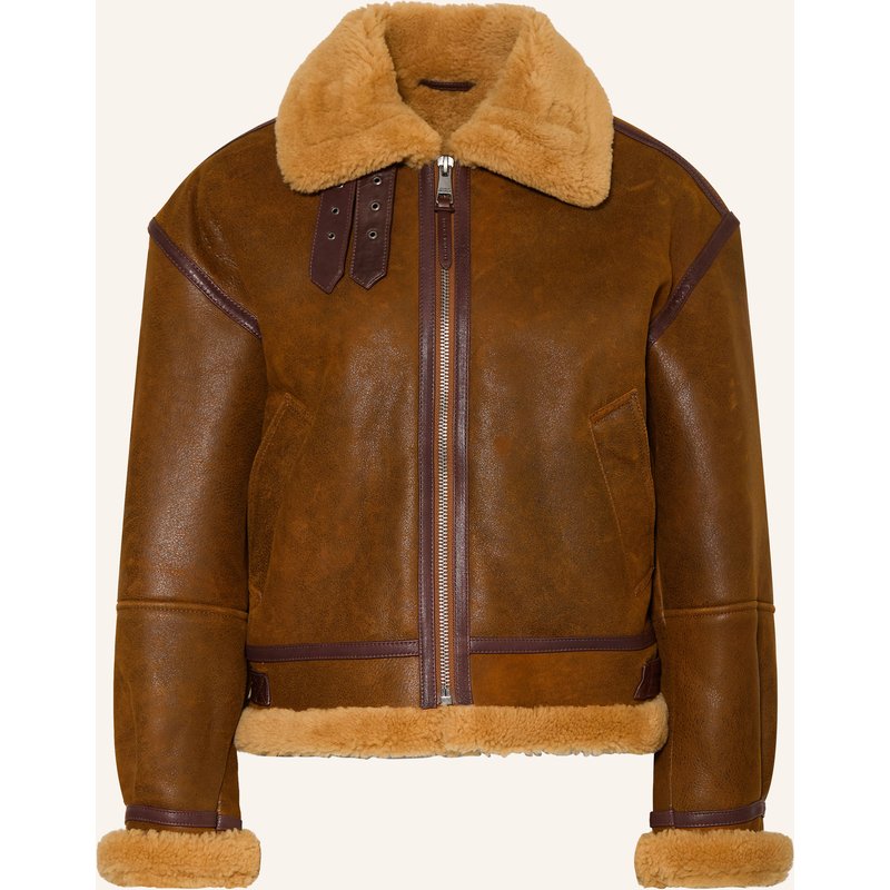 Tommy Hilfiger Lederjacke braun