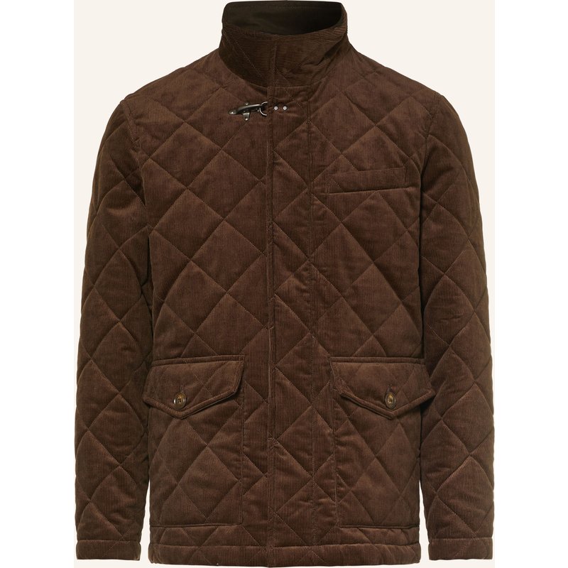 Fay Steppjacke Aus Cord braun