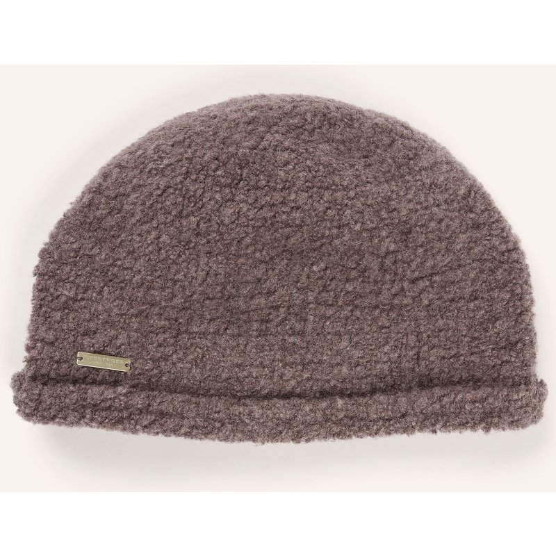 Seeberger Bouclé-Mütze beige