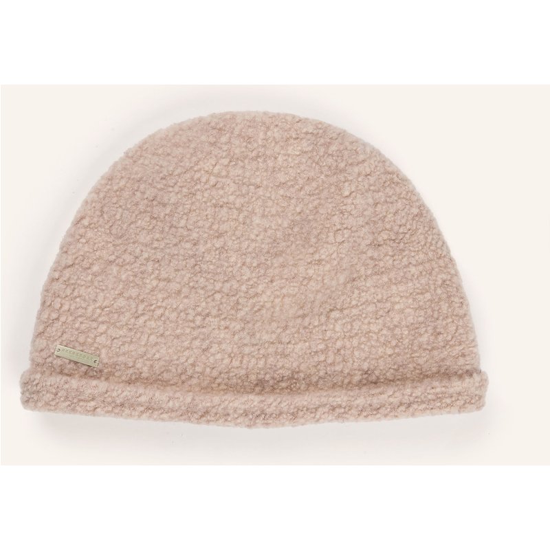 Seeberger Bouclé-Mütze beige