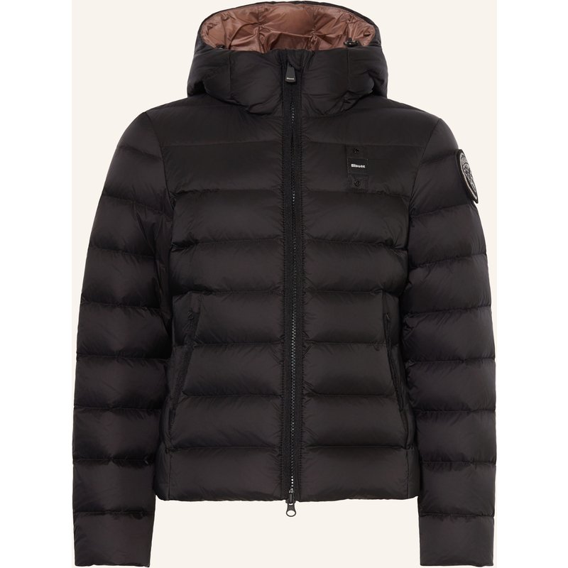 Blauer Daunenjacke schwarz