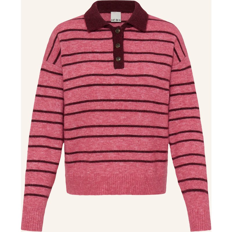 Ichi Strick-Poloshirt Ihsage pink